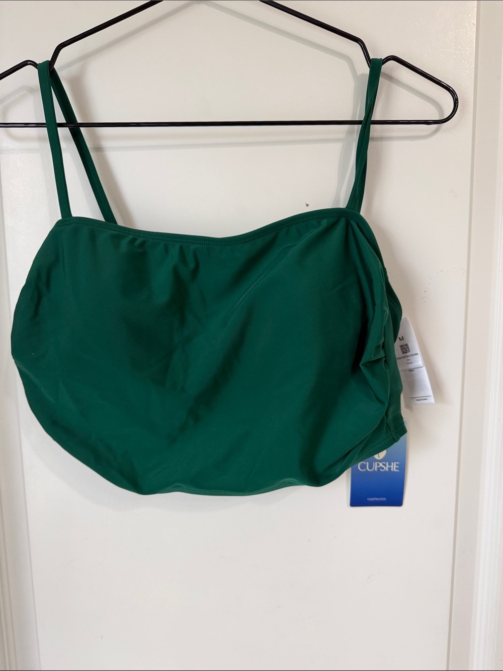Cupshe Deep Green Tank Swim Top
